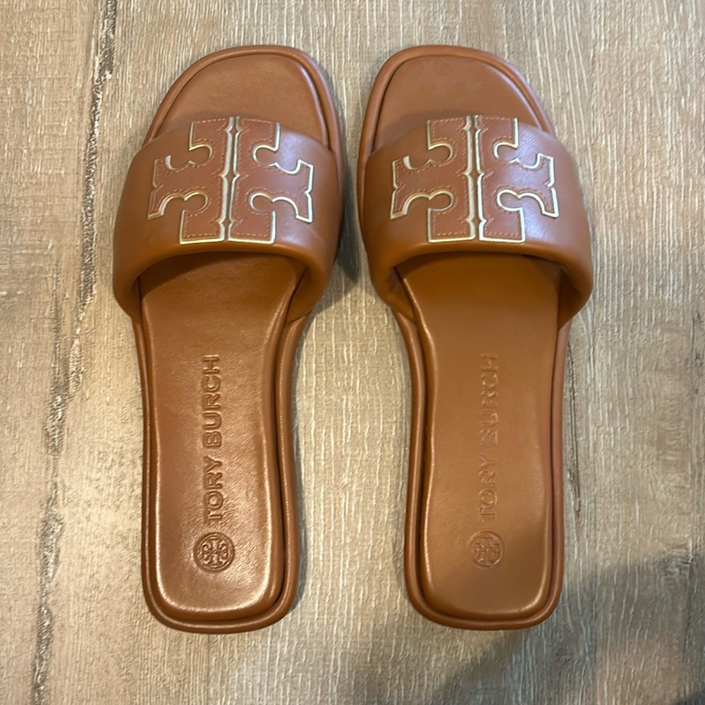 Tory Burch Leather Slides